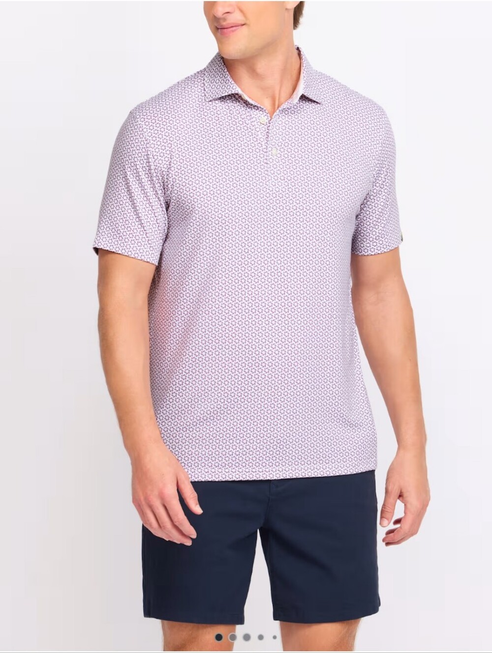 tasc Performance Printed Cloud Lightweight Polo- M